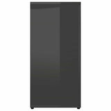 Sideboard High Gloss Grey 160x36x75 cm Engineered Wood