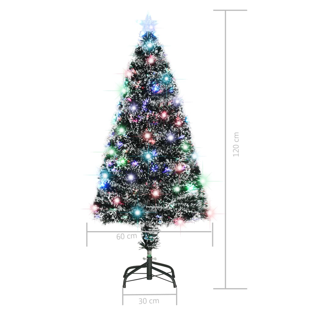 Pre-lit Christmas Tree with Stand 120 cm 135 Branches