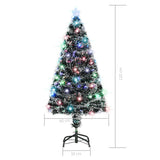 Pre-lit Christmas Tree with Stand 120 cm 135 Branches - Low Angle