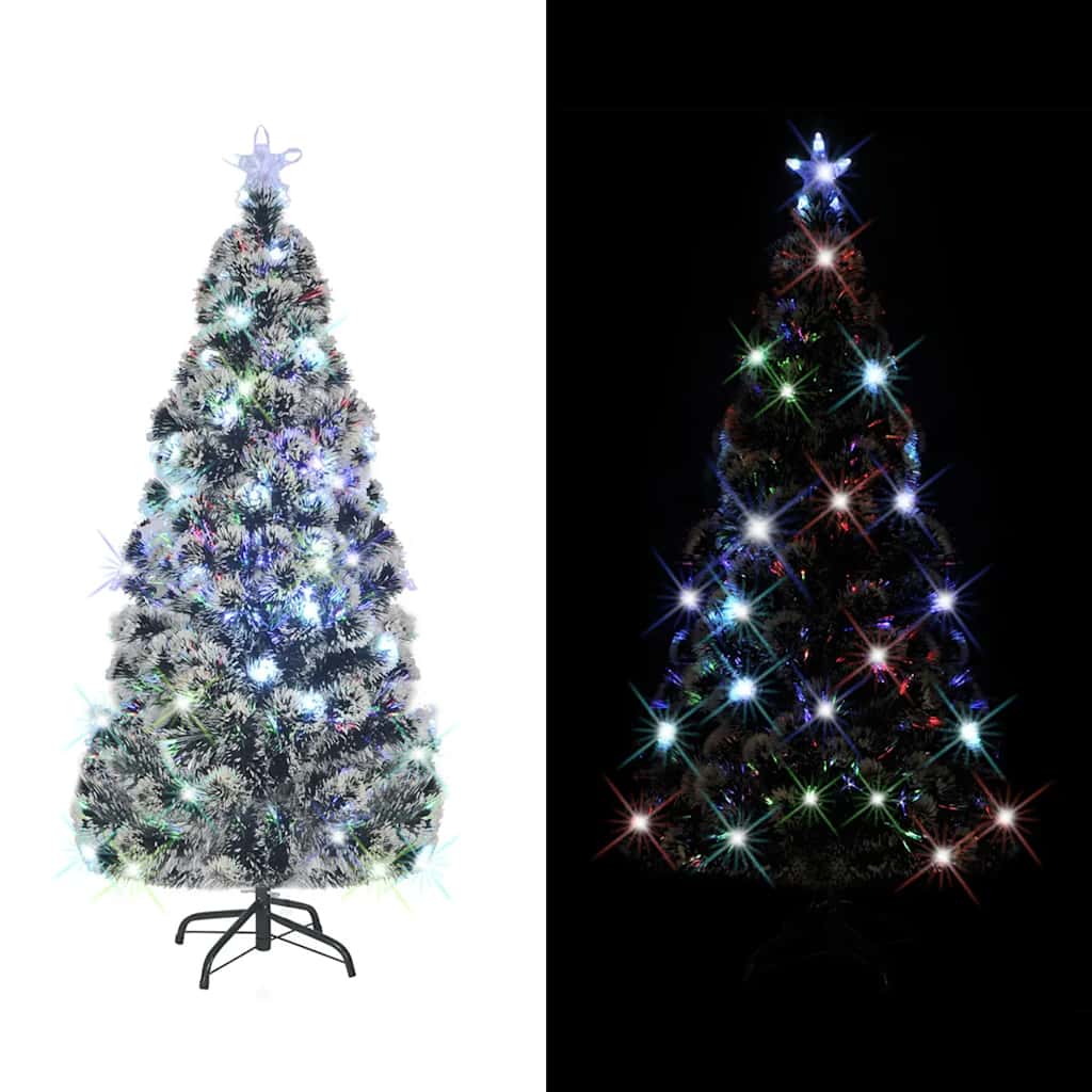 Pre-lit Christmas Tree with Stand 180 cm 220 Branches
