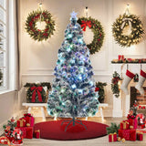 Pre-lit Christmas Tree with Stand 180 cm 220 Branches