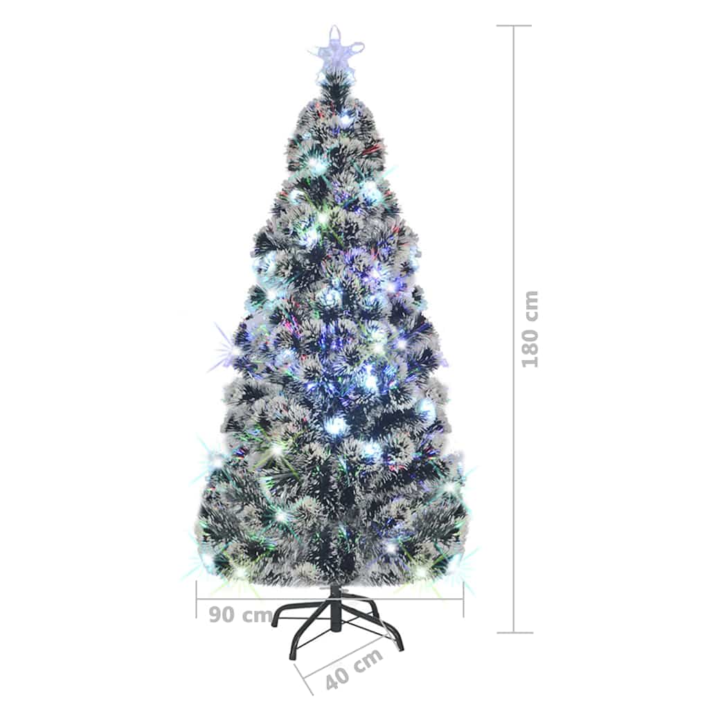 Pre-lit Christmas Tree with Stand 180 cm 220 Branches