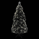 Pre-lit Christmas Tree with Stand 210 cm 280 Branches - Side View