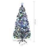 Pre-lit Christmas Tree with Stand 210 cm 280 Branches - Close-Up Angle