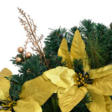 Christmas Arch with LED Lights Green 90 cm PVC - Top-Down View