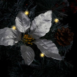 Christmas Arch with LED Lights Green 90 cm PVC - Side View