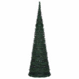 Pop-up String Artificial Pre-lit Christmas Tree Green 150 cm