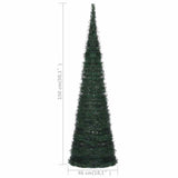 Pop-up String Artificial Pre-lit Christmas Tree Green 150 cm - Extra Image