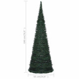 Pop-up String Artificial Pre-lit Christmas Tree Green 180 cm - Extra Image