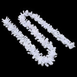 Christmas Garland with LED Lights White 5 m PVC - Top-Down View
