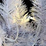 Christmas Garland with LED Lights White 5 m PVC - Close-Up Angle