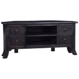 TV Cabinet Light Black Coffee 100x40x45 cm Solid Mahogany Wood