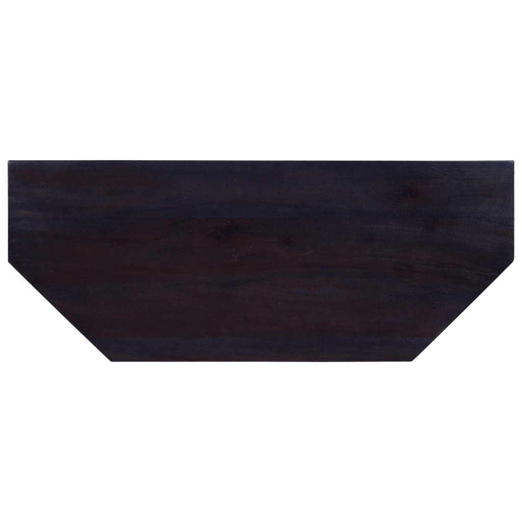 TV Cabinet Light Black Coffee 100x40x45 cm Solid Mahogany Wood