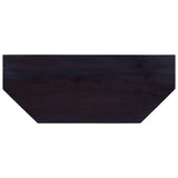 TV Cabinet Light Black Coffee 100x40x45 cm Solid Mahogany Wood - 45-Degree Angle