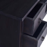 TV Cabinet Light Black Coffee 100x40x45 cm Solid Mahogany Wood