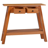 Console Table 90x30x75cm Solid Mahogany Wood - Front View