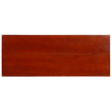 Console Table Classical Brown 90x30x75cm Solid Mahogany Wood - Rear View