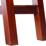 Console Table Classical Brown 90x30x75cm Solid Mahogany Wood - Close-Up Angle