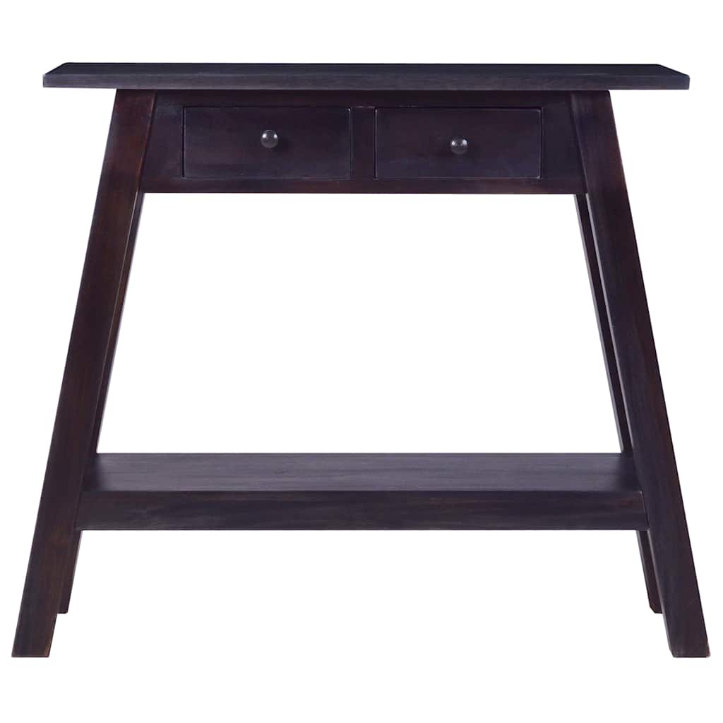Console Table Light Black Coffee 90x30x75cm Solid Mahogany Wood