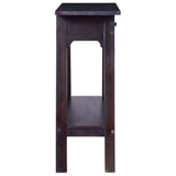 Console Table Light Black Coffee 90x30x75cm Solid Mahogany Wood
