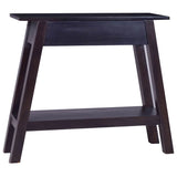 Console Table Light Black Coffee 90x30x75cm Solid Mahogany Wood