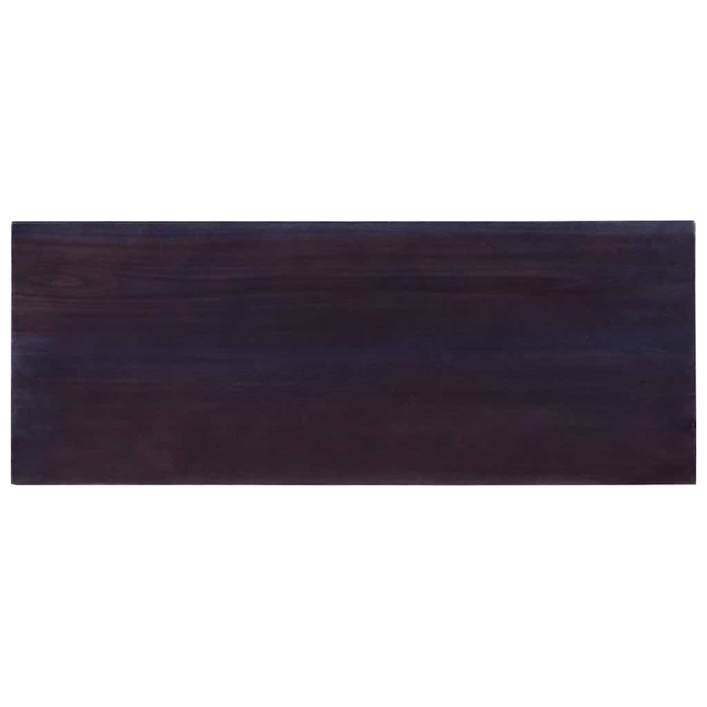 Console Table Light Black Coffee 90x30x75cm Solid Mahogany Wood