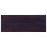 Console Table Light Black Coffee 90x30x75cm Solid Mahogany Wood