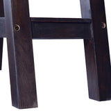 Console Table Light Black Coffee 90x30x75cm Solid Mahogany Wood - Close-Up Angle