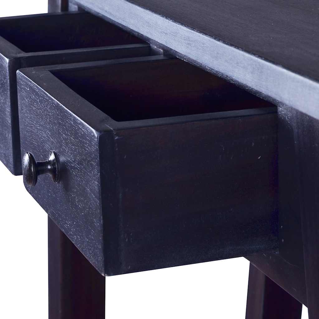 Console Table Light Black Coffee 90x30x75cm Solid Mahogany Wood