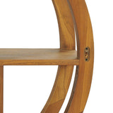 Yin Yang Wall Shelf 80x17.5x80 cm Solid Wood Teak - 45-Degree Angle