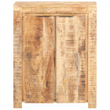 Sideboard 59x33x75 cm Rough Mango Wood - Front View
