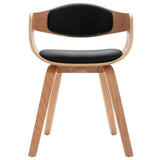Dining Chairs 6 pcs Bent Wood and Faux Leather