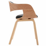 Dining Chairs 6 pcs Bent Wood and Faux Leather