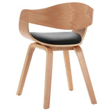 Dining Chairs 6 pcs Bent Wood and Faux Leather