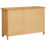 Chest of Drawers 105x33.5x73 cm Solid Oak Wood - Top-Down View
