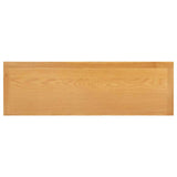Chest of Drawers 105x33.5x73 cm Solid Oak Wood - 45-Degree Angle