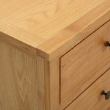 Chest of Drawers 80x35x75 cm Solid Oak Wood