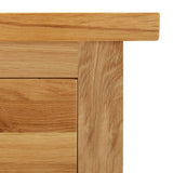 Wardrobe 76x52x105 cm Solid Oak Wood - Close-Up Angle