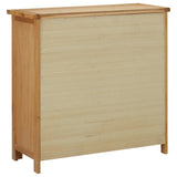 Wine Cabinet for 11 Bottles 80x32x80 cm Solid Oak Wood - 45-Degree Angle