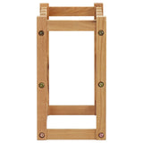 Wine Rack for 12 Bottles 47x21x36 cm Solid Oak Wood - Side View