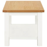 Coffee Table 110x55x40 cm Solid Oak Wood - Side View