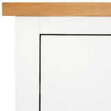 Chest of Drawers 80x35x75 cm Solid Oak Wood - Close-Up Angle