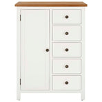 Wardrobe 76x52x105 cm Solid Oak Wood