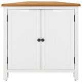 Corner Cabinet 80x33.5x78 cm Solid Oak Wood - Side View