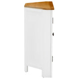 Corner Cabinet 80x33.5x78 cm Solid Oak Wood - Top-Down View
