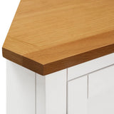 Corner Cabinet 80x33.5x78 cm Solid Oak Wood - Rear View