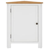 Corner Cabinet 59x45x80 cm Solid Oak Wood - Side View
