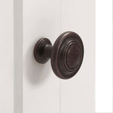 Corner Cabinet 59x45x80 cm Solid Oak Wood - Close-Up Angle