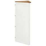 Corner Cabinet 59x36x100 cm Solid Oak Wood - Side View