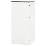 Corner Cabinet 59x36x100 cm Solid Oak Wood - Top-Down View